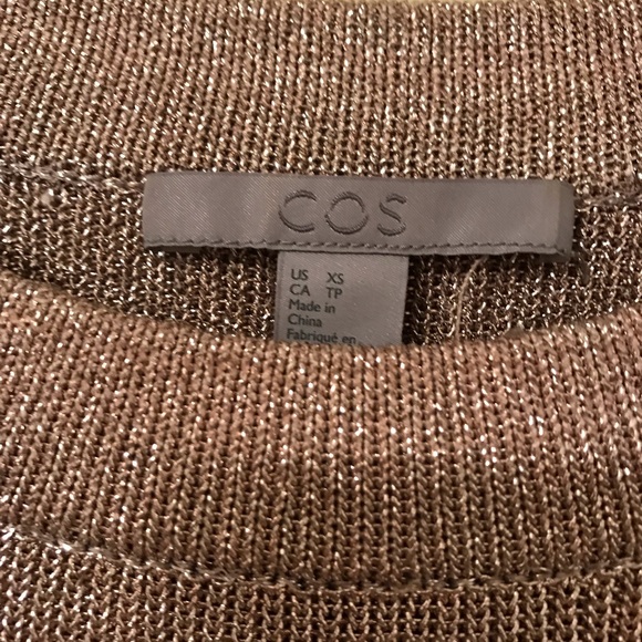 COS dusty rose sliver metallic dress - Picture 4 of 4